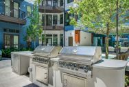 resident BBQ area at Navara at ENCORE! apartment homes in downtown Tampa