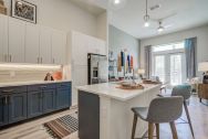 kitchen in a Navara at ENCORE! apartment home in downtown Tampa